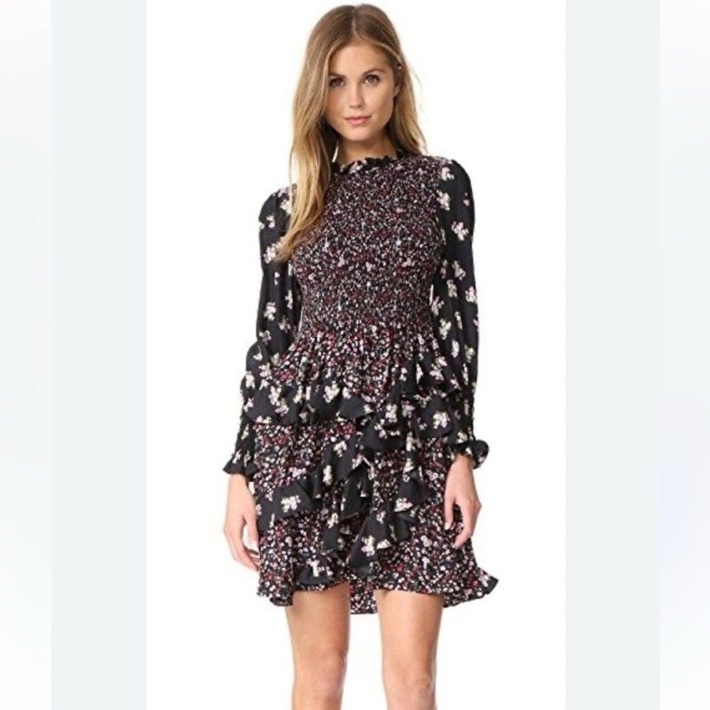 Rebecca Taylor for Shopbop
Floral Print Smocked Dress 2 stunning 100% silk